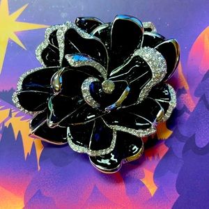 Joan rivers rhinestone brooch